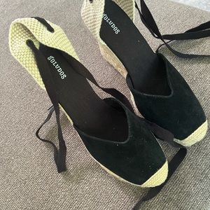 Soludos Black Espadrilles